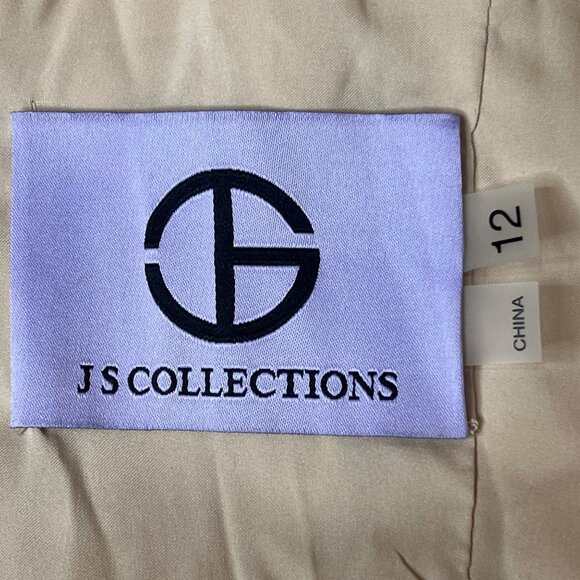 NWT  JS Collections 12 Formal Pink/beige Intricate Lace Elegant Maxi Weddings - Picture 13 of 16